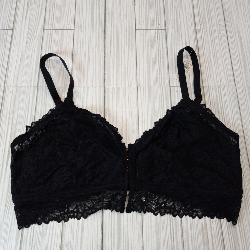 American Eagle Aerie Plus Size XXL Black Lace Bralette
